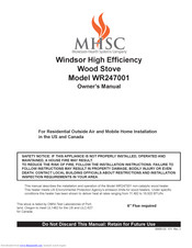MHSC WR247001 Owner's Manual