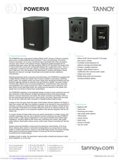 Tannoy POWERV8 Technical Specifications