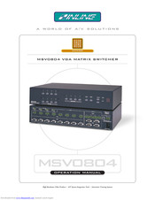 Inline MSV0804 Operation Manual