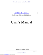 AD-net Technology AN-TDM-IP-1E1/2E1-A User Manual