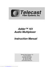 Telecast Adder 161 Instruction Manual