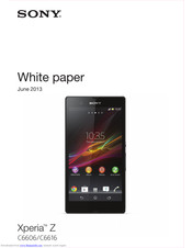 Sony Xperia Z C6616 White Paper