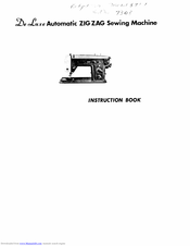Singer De Lux ZIG ZAG Instruction Book