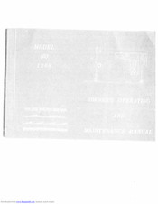 White 1268 Owner's Operating And Maintenance Manual