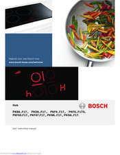 Bosch PKF65.F17 Series Instruction Manual