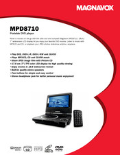 Magnavox MPD8710 Product Specifications