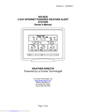 WEATHER DIRECT WD-9535 Owner's Manual