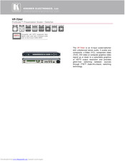 Kramer VP-724xl Technical Specifications