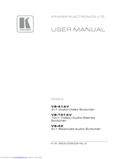 Kramer VS-101AV User Manual