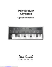 Dave Smith Instruments Poly Evolver Operation Manual