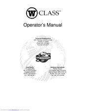 AGFA W Class Operator's Manual