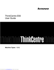 Lenovo ThinkCentre E93 User Manual