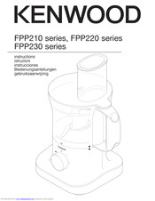 Kenwood FPP210 series Instructions Manual