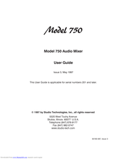 Studio Technologies 750 User Manual