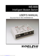 Delphi Display Systems IMS-9000 User Manual
