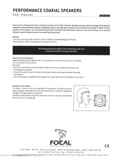 Focal PC 165 User Manual