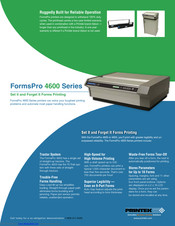 Printek FormsPro 4600 Specifications