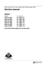 Biasi Activ A 25C Service Manual