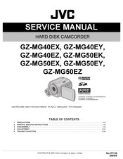 JVC GZ-MG50EY Service Manual