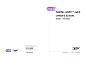 PrimeDTV Technologies PHD-205LE Owner's Manual
