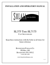 solaia SL5125 Installation And Operator's Manual