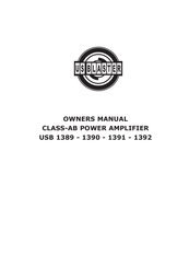 US Blaster USB 1390 Owner's Manual