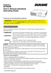 Dukane 8793H User Manual