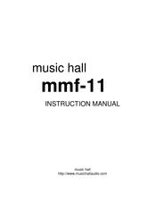 Music Hall mmf-11 Instruction Manual