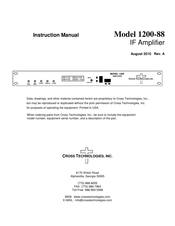 CROSS TECHNOLOGIES 1200-88 Instruction Manual