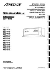 Airstage ARXC36L Operating Manual