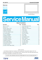 Hyundai HLCD-A32W4 Service Manual