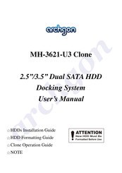 archgon MH-3621-U3 Clone User Manual