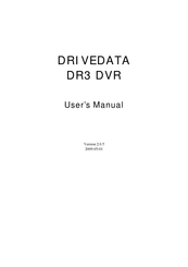 Drivedata DR3 User Manual