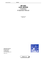 CXR MD200 Installation And Operation Manual