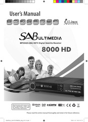 Sabultimedia 8000 HD User Manual