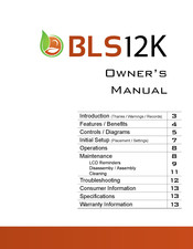 Best Living Systems BLS12K Owner's Manual