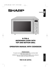 Sharp R-798-A Operation Manual With Cookbook