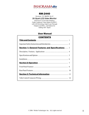 Panorama RM-2440 User Manual