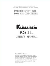 Klimaire KSIL User Manual