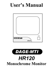DAGE-MTI HR120 User Manual