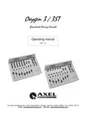 Axel Oxygen 3ST Operating Manual