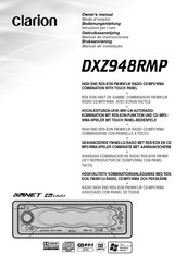 Clarion DXZ948RMP Manuel Du Propriétaire