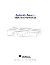 Motorola RG2400 User Manual