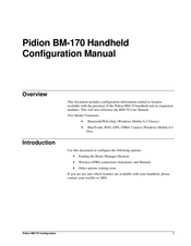 Pidion BM-170 Configuration Manual