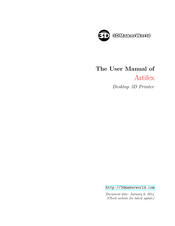 3DMakerWorld Artifex User Manual