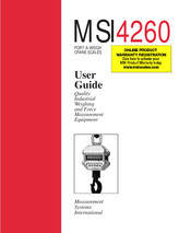 MSI Port-A-Weigh MSI-4260 User Manual