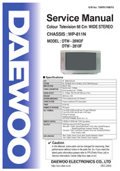 Daewoo DTW - 28W2F Service Manual