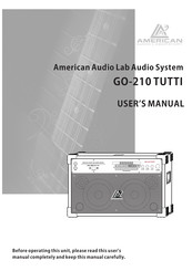 American Audio Lab GO-210 TUTTI User Manual