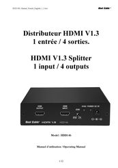 Real Cable HDD14b Operating Manual