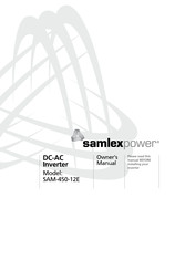 SamplexPower SAM-450-12E Owner's Manual